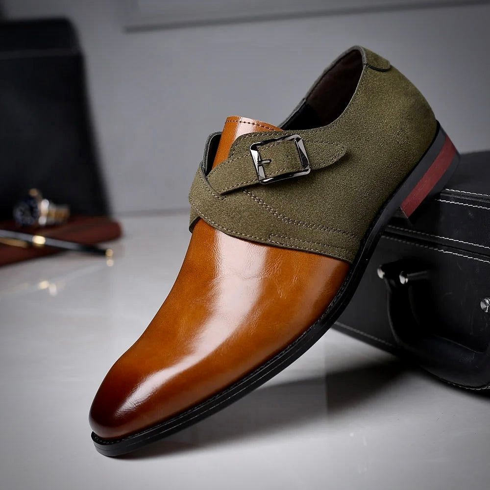 Dario – Herren Monk Strap Lederschuh – Zweifarbig & stilvoll für besondere Anlässe