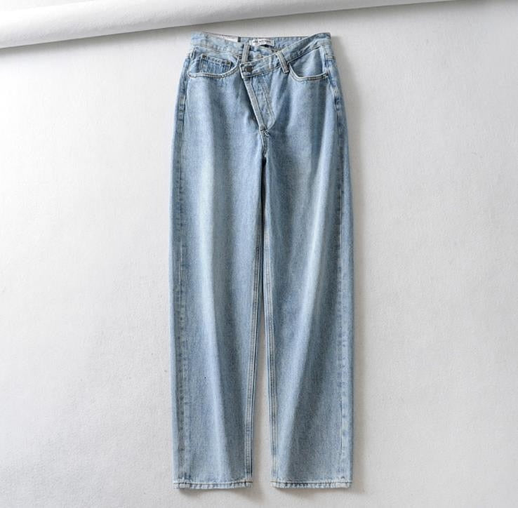 Astrid – Damen Hochtaillierte Jeans aus Bio-Denim mit Geraden Beinen