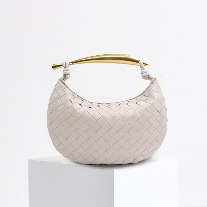 Jana – Damen Handtasche aus Leder mit Skulpturalem Griff