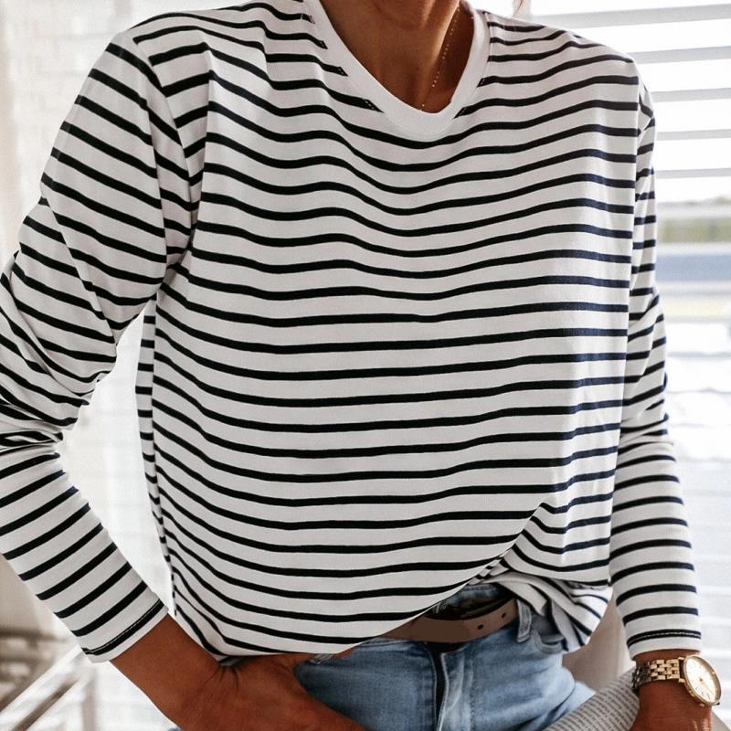 Juliette – Damen Gestreiftes Shirt aus Baumwollmischung