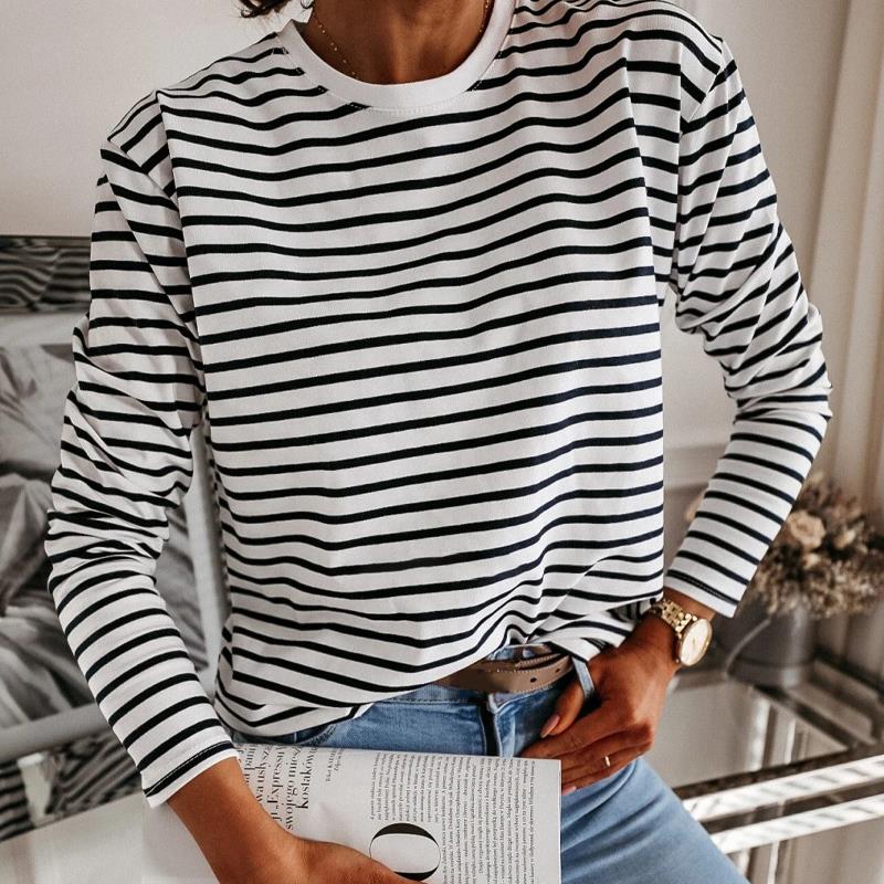 Juliette – Damen Gestreiftes Shirt aus Baumwollmischung