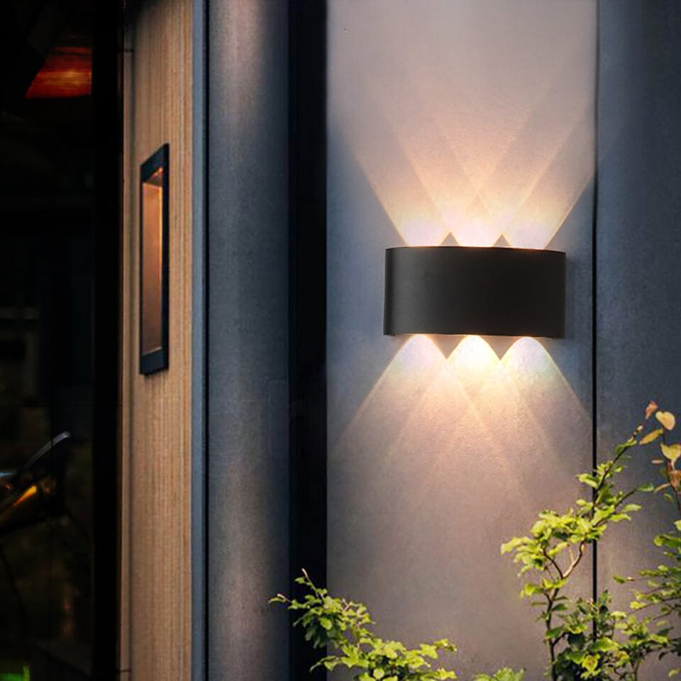 Lena – Moderne LED Wandleuchte Außen aus Aluminium