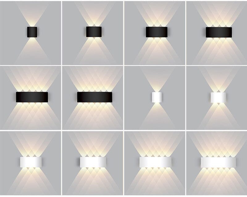 Lena – Moderne LED Wandleuchte Außen aus Aluminium