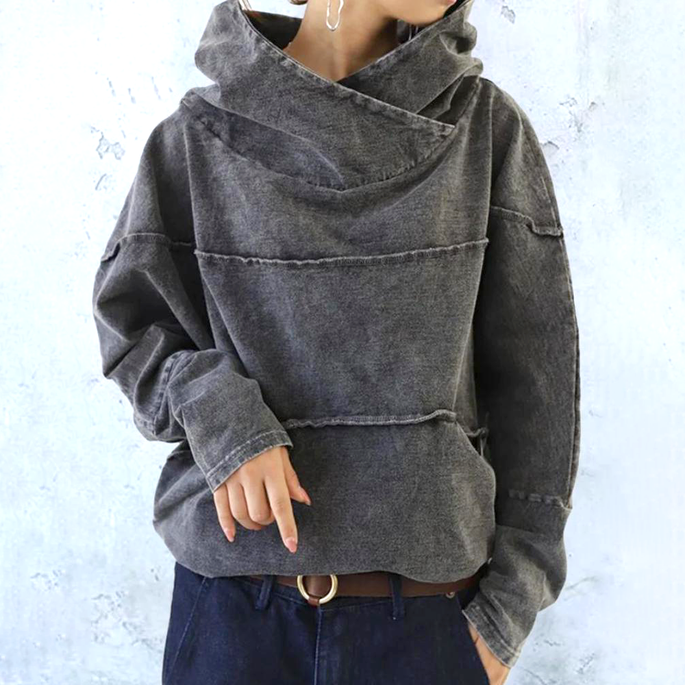 Lora – Damen Oversized Hoodie aus Denim