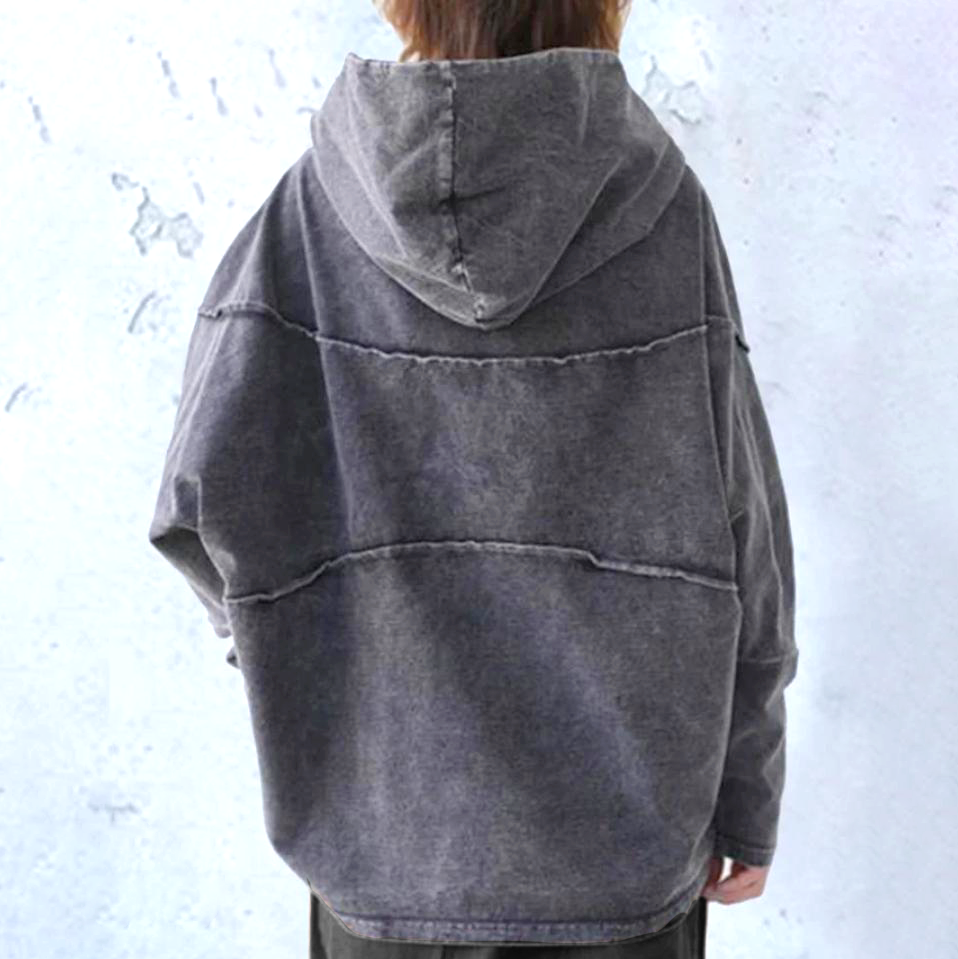 Lora – Damen Oversized Hoodie aus Denim