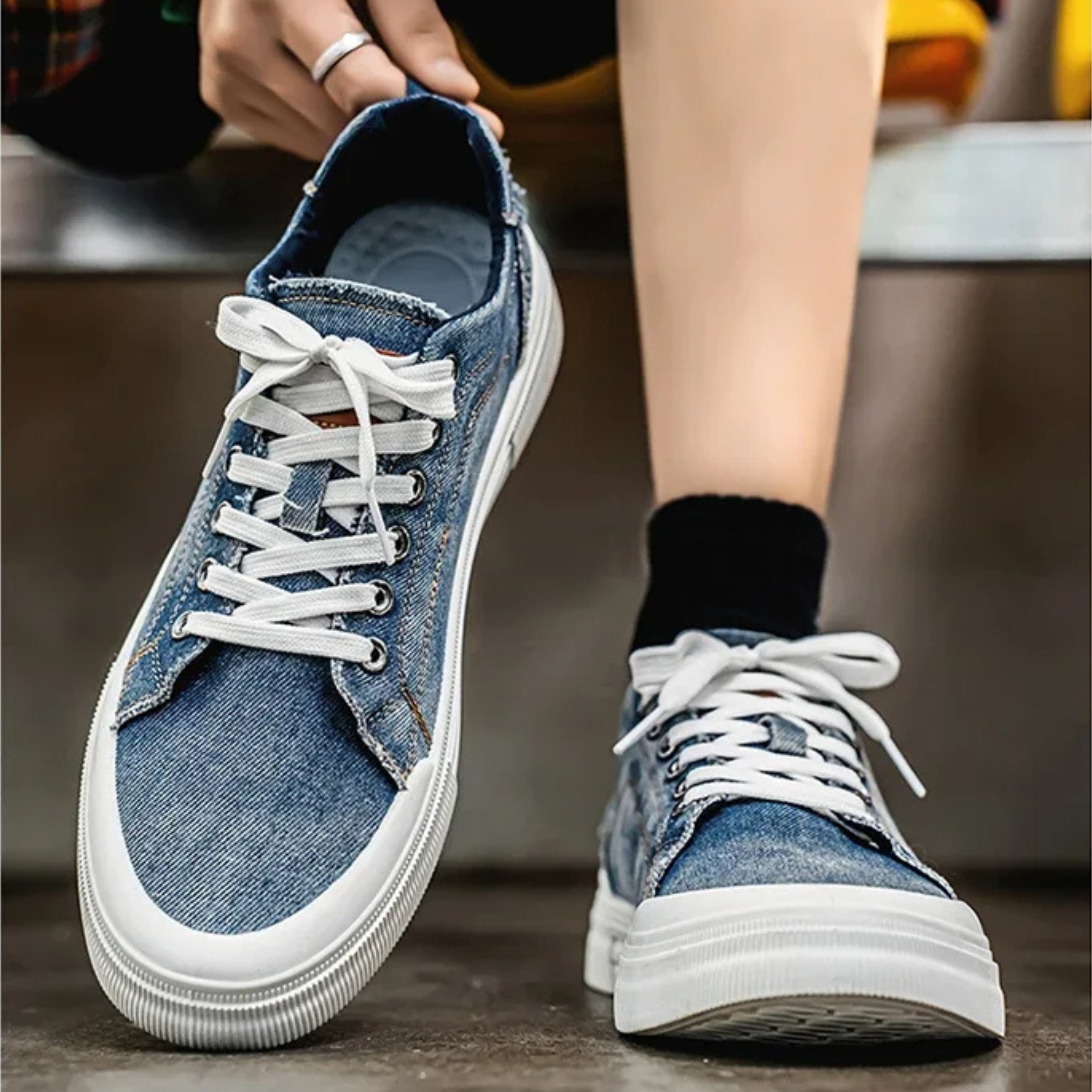 Lucca – Herren Sneakers aus Denim