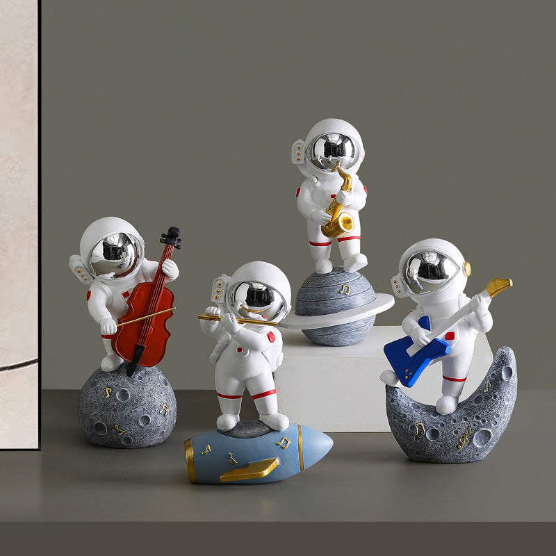 Max – Dekorative Deko Astronaut Jazz Band aus Resin