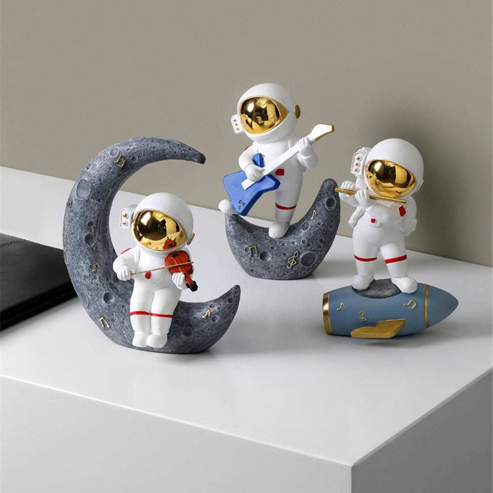 Max – Dekorative Deko Astronaut Jazz Band aus Resin