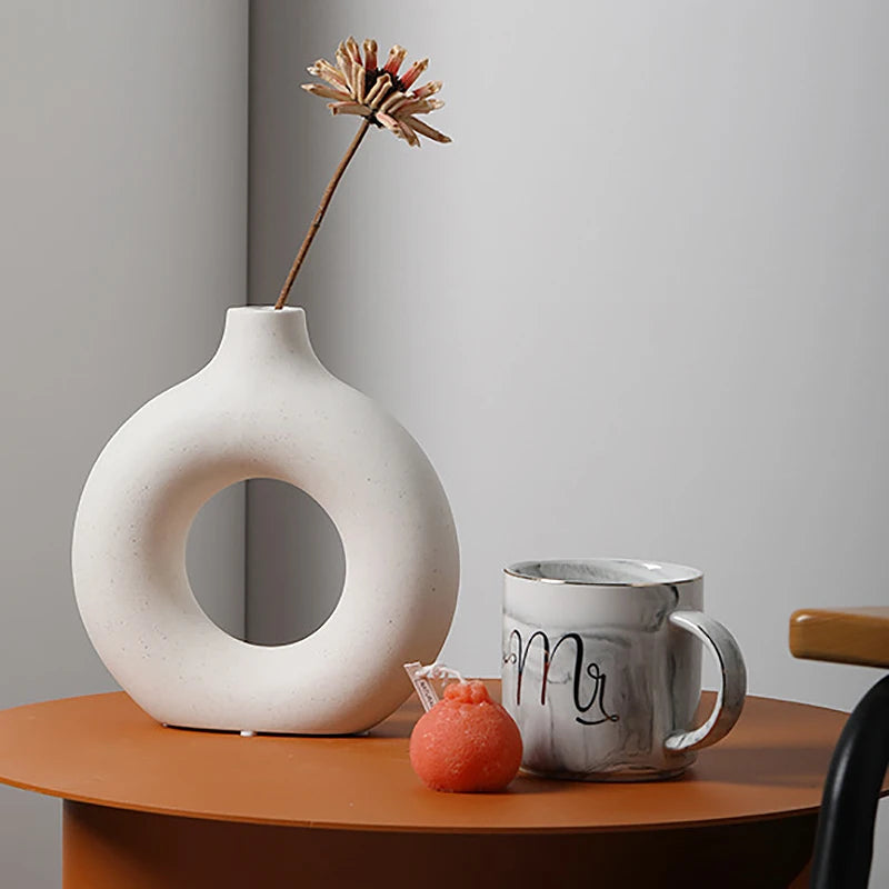 Lena – 2-teiliges Vasen Set aus Keramik für moderne Dekoration