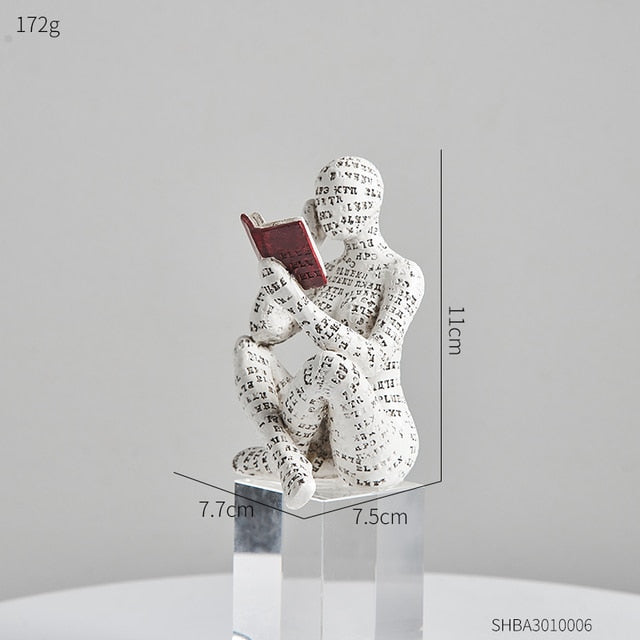 Mia – Dekorative Bücherregal Figur aus Resin für Ihr Zuhause