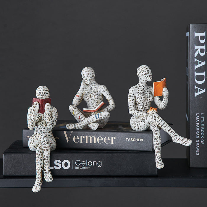 Mia – Dekorative Bücherregal Figur aus Resin für Ihr Zuhause