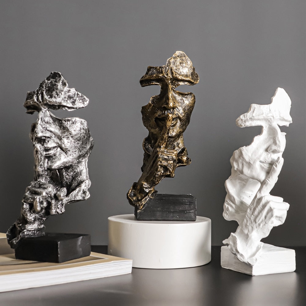 Mia – Dekoratives Trio aus Resin für Ihre Deko Wohnzimmer