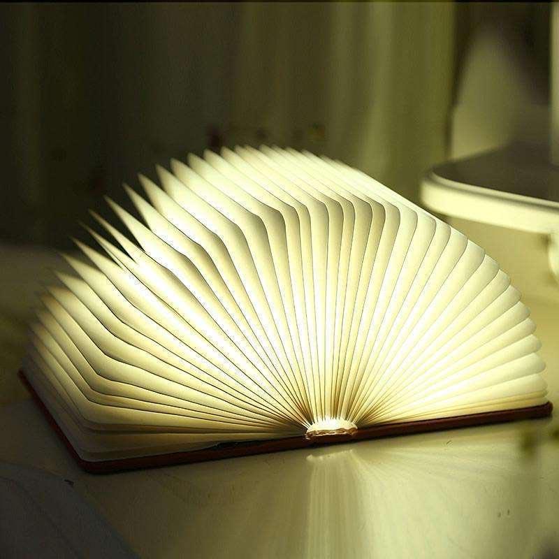 Mia – Faltbare Nachtlampe aus Holz mit Warm-Weißen LEDs 5