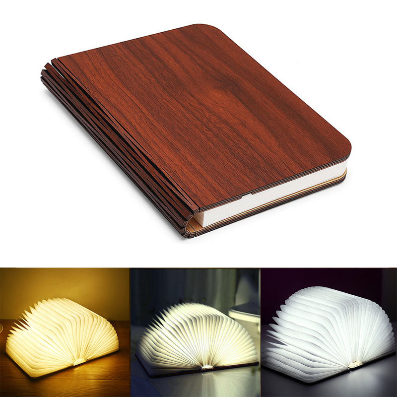 Mia – Faltbare Nachtlampe aus Holz mit Warm-Weißen LEDs 7