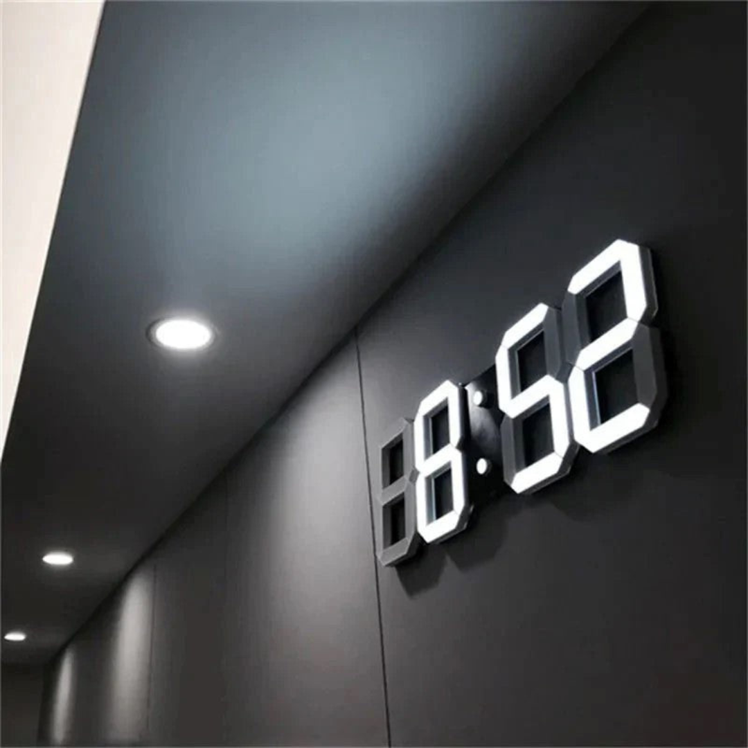 NYVOX - Moderne 3D -LED -digitale Wanduhr