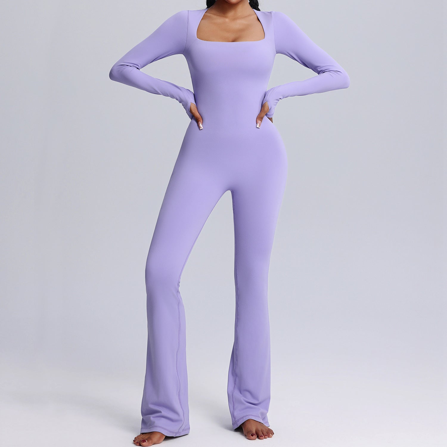 Sophia - Nahtloser Pilates Jumpsuit Flare
