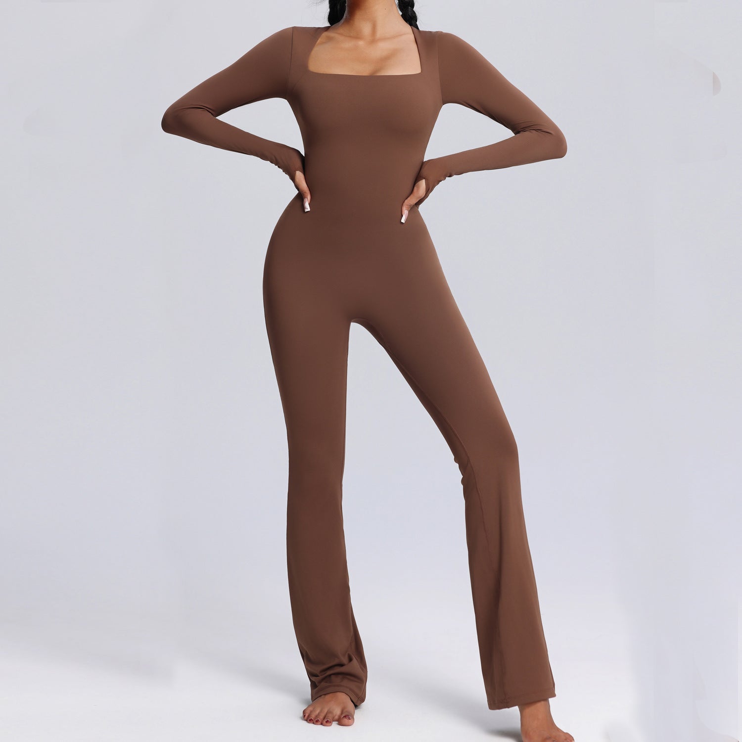Sophia - Nahtloser Pilates Jumpsuit Flare