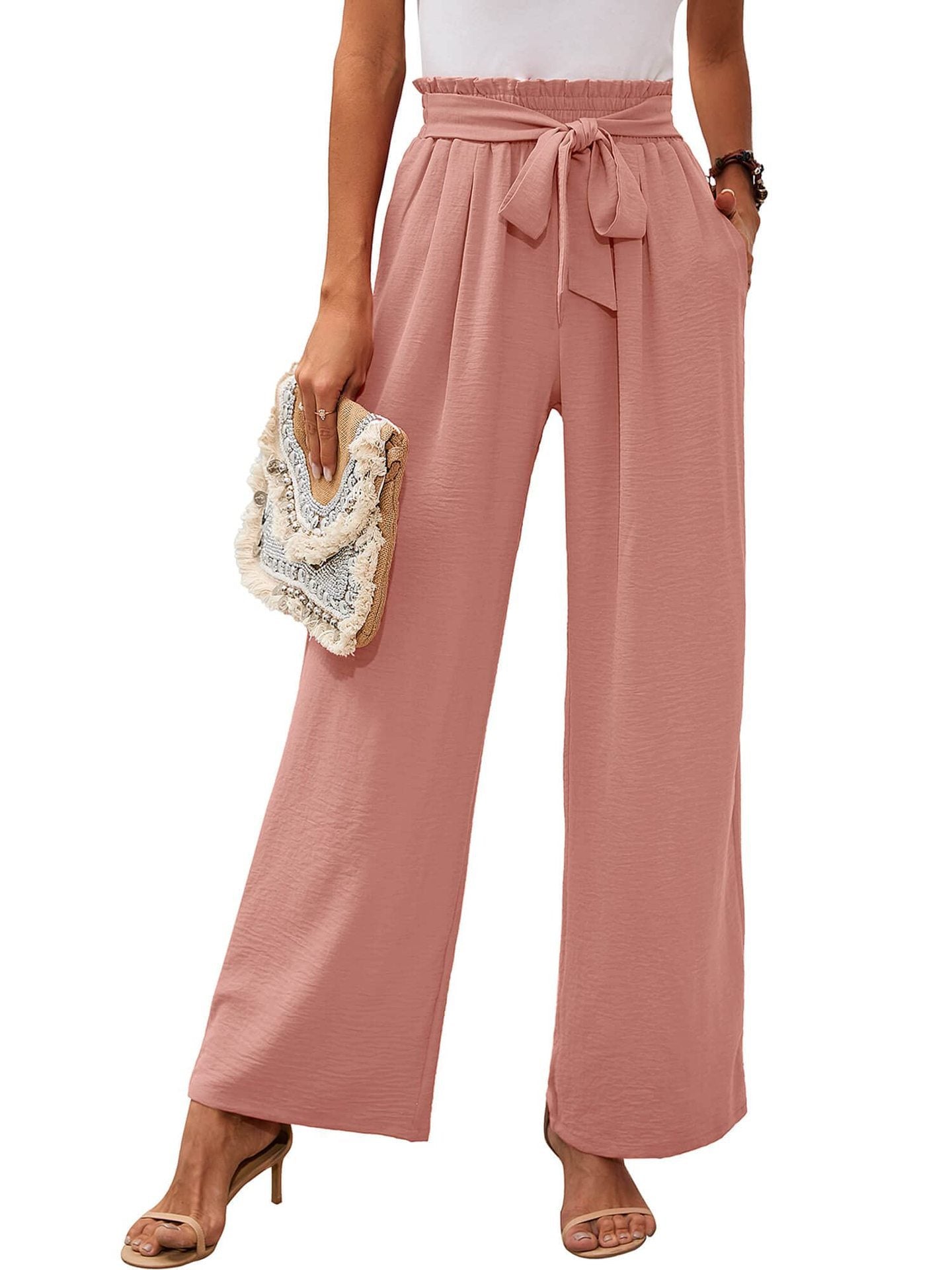 Olivia - Damen Palazzo Hose Weites Bein