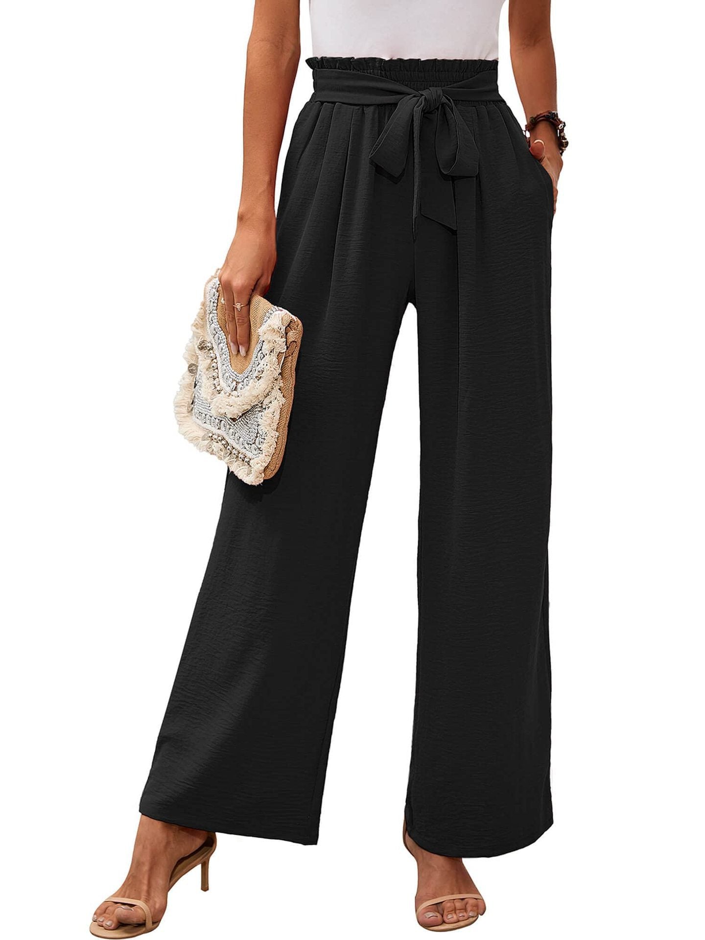 Olivia - Damen Palazzo Hose Weites Bein