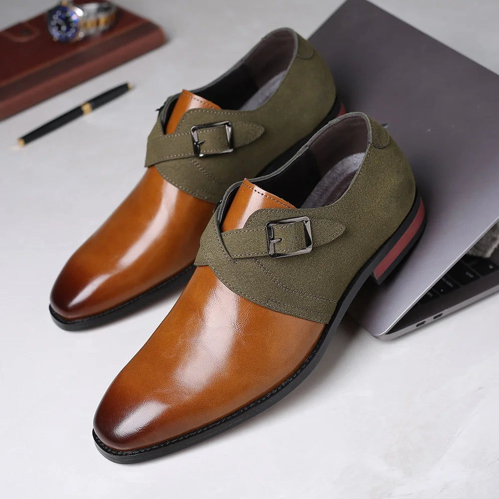Dario – Herren Monk Strap Lederschuh – Zweifarbig & stilvoll für besondere Anlässe