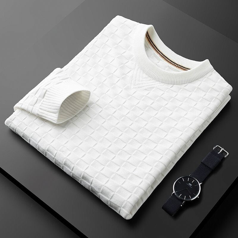 Tanner – Herren Pullover im Waffelmuster aus Acryl-Mix