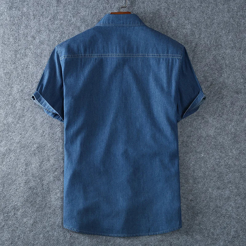 Thynne – Herren Kurzarmhemd aus Denim