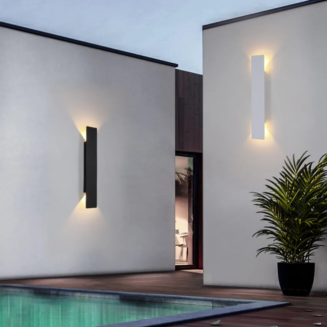 Xyrov - Wetterresistente Aluminiumwandlampe