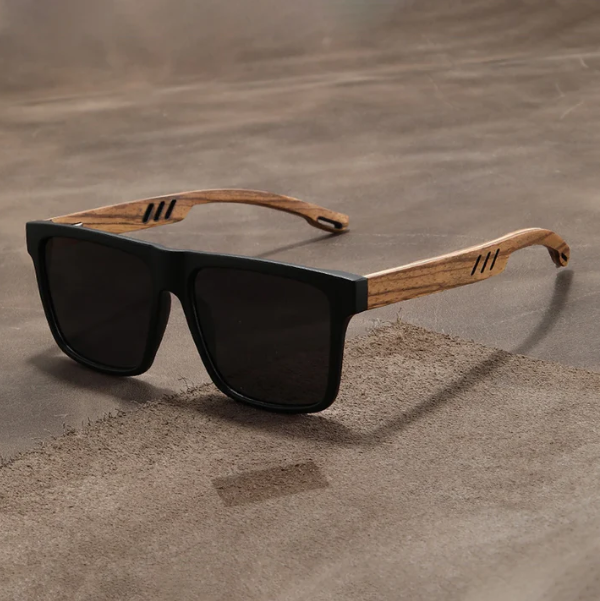 TERRA Holz Sonnenbrille – UV400 Schutz & Mattes Design