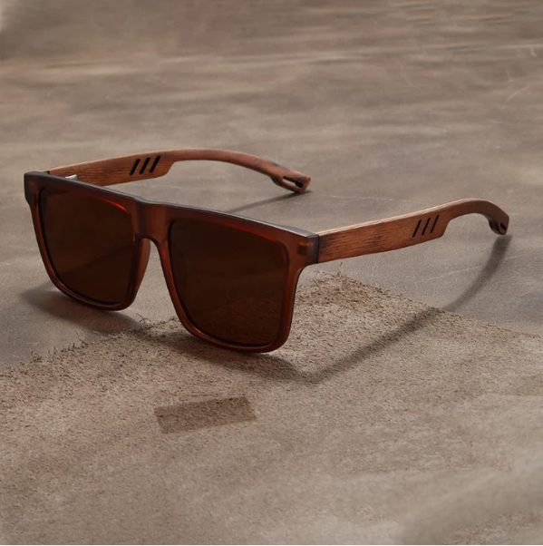 TERRA Holz Sonnenbrille – UV400 Schutz & Mattes Design