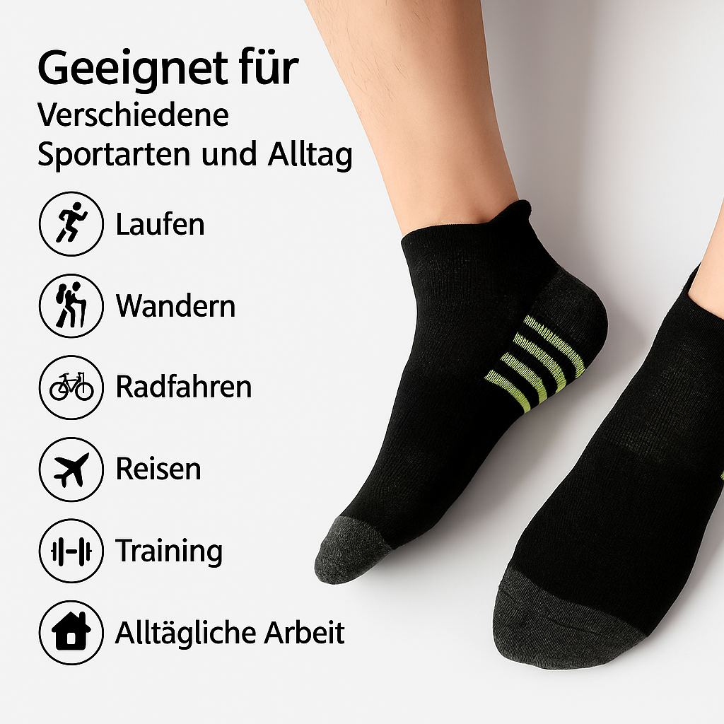 Sportsocken Herren Damen – Baumwolle – Sneaker Socken Multipack (12/24 Paar)