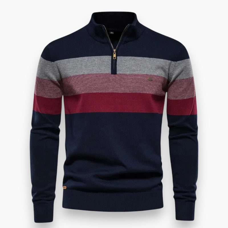Tommaso - Strickpullover mit Reißverschluss