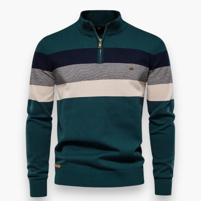 Tommaso - Strickpullover mit Reißverschluss